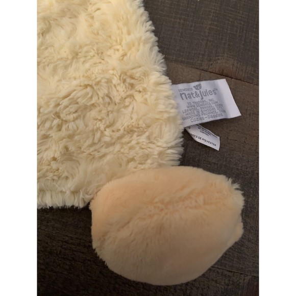 Nat and & Jules Cozies Daddles Plush Duck Lovey Security Rattle Yellow Demdaco - Picture 8 of 12